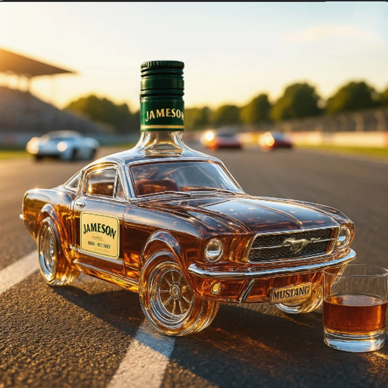 Police Car Whiskey Bottle Creative Car Model Wine Glass Bottle Funny Transparent Whiskey Decanter Whiskey Bottle Bar Decor Gifts