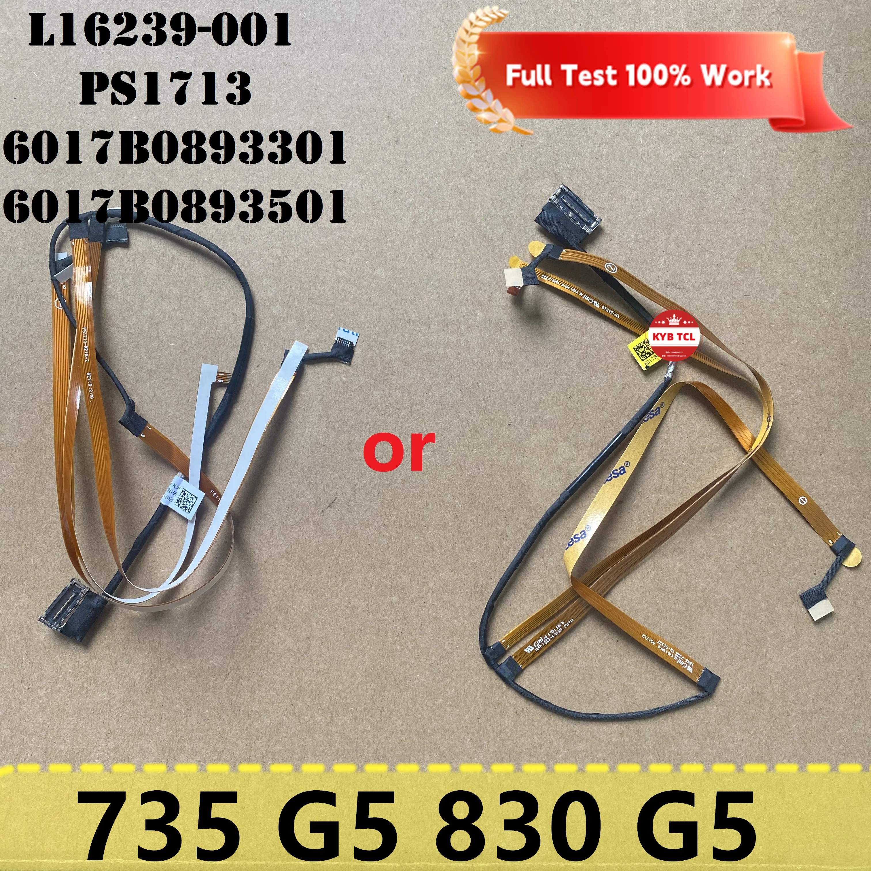 

Laptop SPS Webcam Cable or GinTai IR FPC ALS Camera Web Cable L16239-001 PS1713 6017B0893301 6017B0893501 For HP 830 G5 735 G5