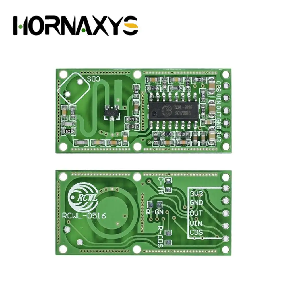 5/10PCS RCWL-0516 Micro Wave Radar Sensor Switch Board RCWL 0516 Microwave Human Body Induction Intelligent Module Output 3.3V