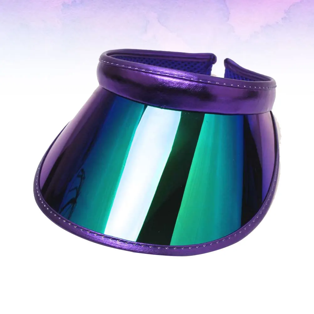 قبعة حماية من الأشعة فوق البنفسجية باللون الأرجواني الداكن خفيفة الوزن بحافة واسعة للشاطئ والسفر والمشي لمسافات طويلة والتخييم والمهرجانات