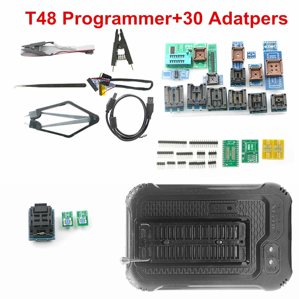 V12.15 Original T48 [TL866-3G] TL866II Plus Replacement Programmer T48 NAND Flash AVR PIC Bios USB Programmer Adapters