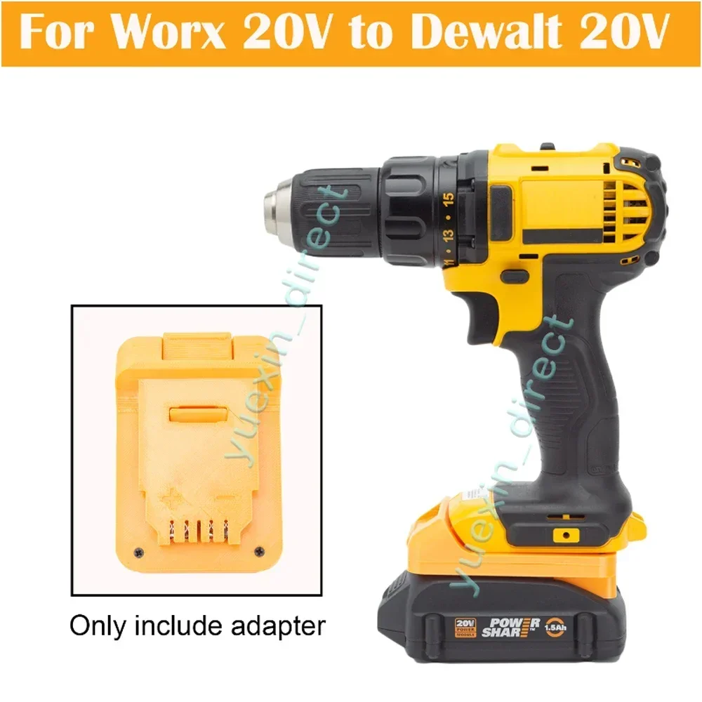 

Адаптер для аккумулятора для Worx 18 в/20 в до Dewalt 18 в/20 в макс., соединитель для беспроводных портативных электроинструментов