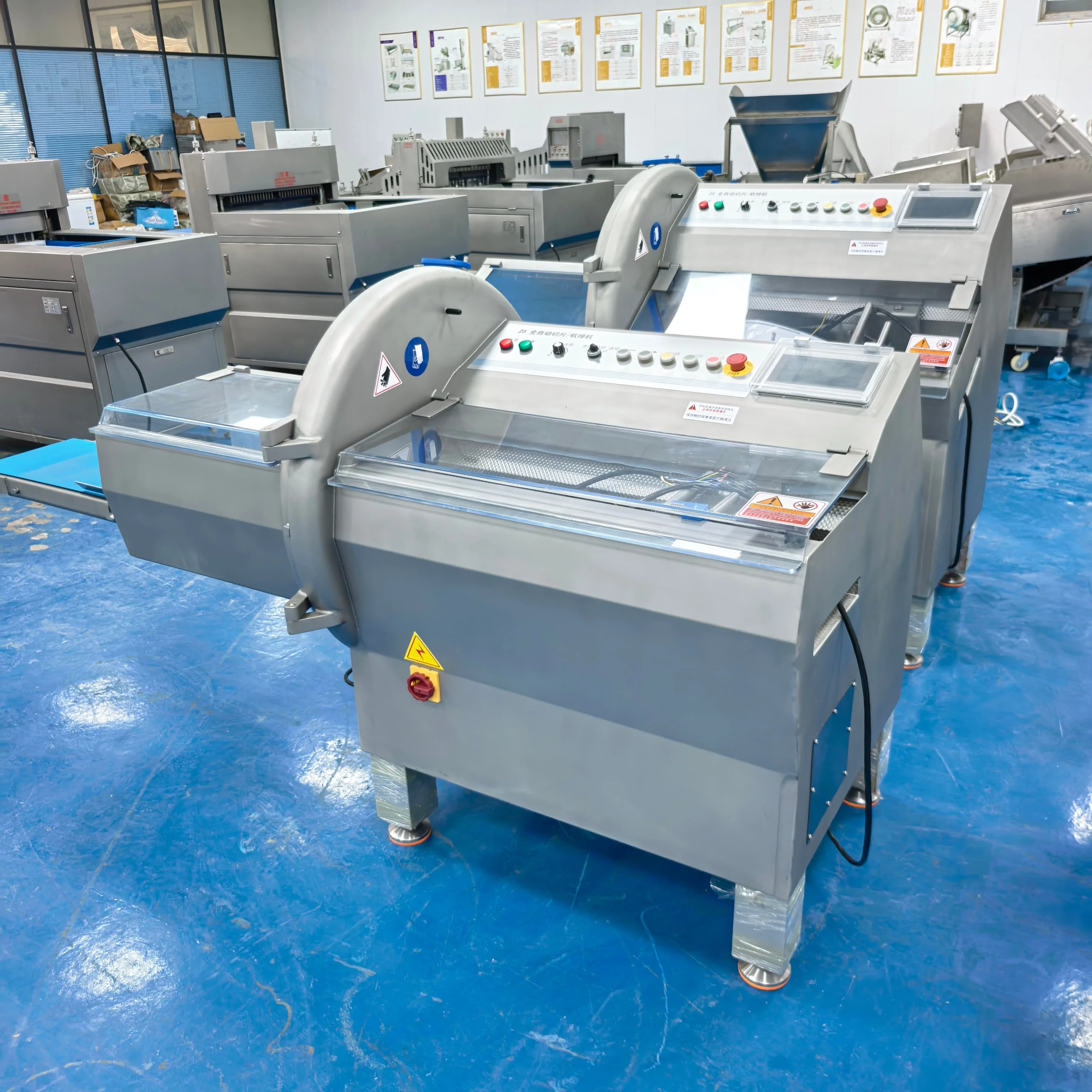 FOODLINE Frozen Meat Cutter Stable Operation Frozen Meat Block Cutting Machine For Large Scale Meat Manufacturing