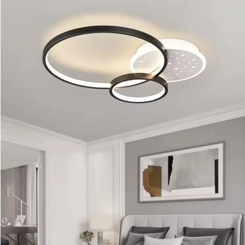 Luxury Design Starry Sky Decorative Fixtures Acrylic Round Ceiling Lamp Nordic Smart Living Room Bedroom