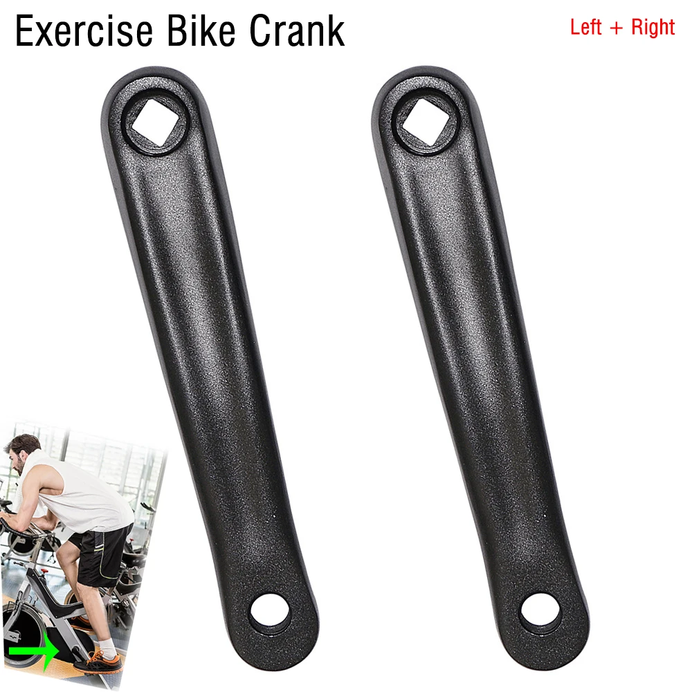 

Exercise Bike Crank Arm for Electric 170mm Left Right Crank Diamond Hole Mid Motor Crank Components