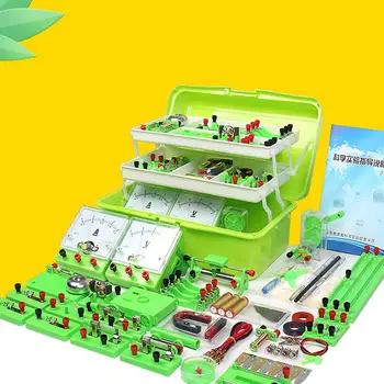 Taşınabilir Bilim Laboratuvarı Eğitim Seti Elektrik Deney Seti Bina Devreleri Elektrik Keşif Oyuncak Çocuklar için Kıdemli