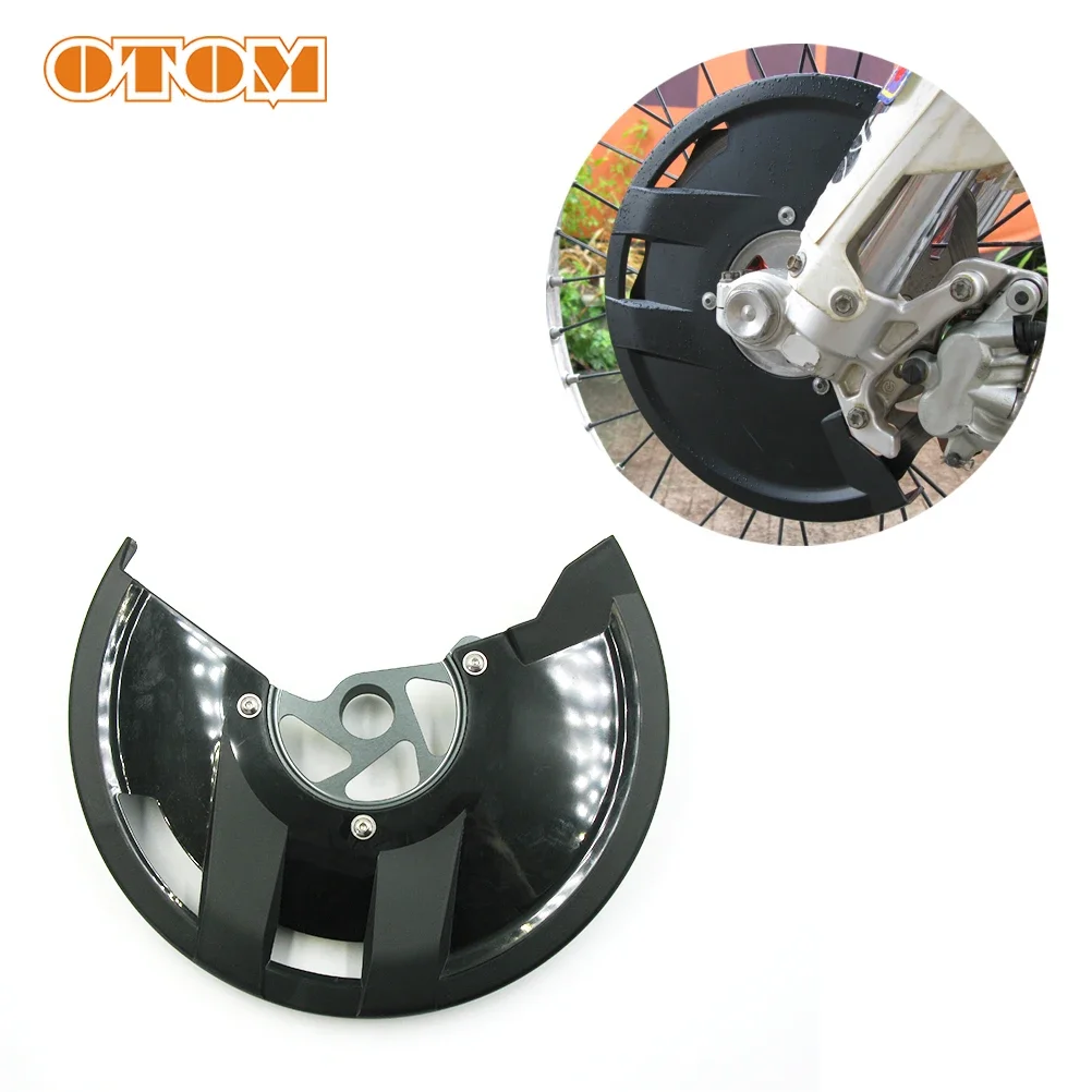 OTOM Motocross 22mm/26mm Front Disc Cover Original Design Aluminum Mounting Kit For KTM EXC 15-19 HUSQVARNA FE TX Disc Guard