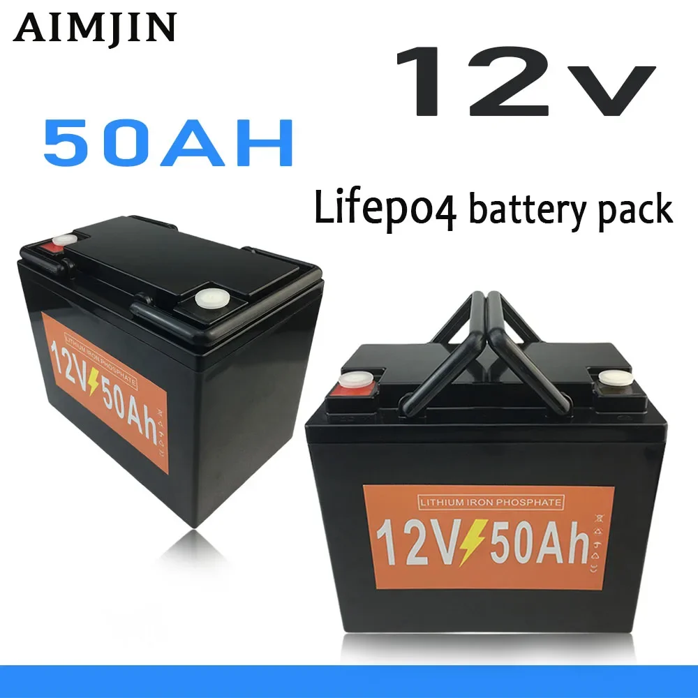 

Lifepo4 12V 50Ah Rechargeable Battery Pack for Children's Toy Car, Solar Street Lights Andother Small Equipment Power Supply