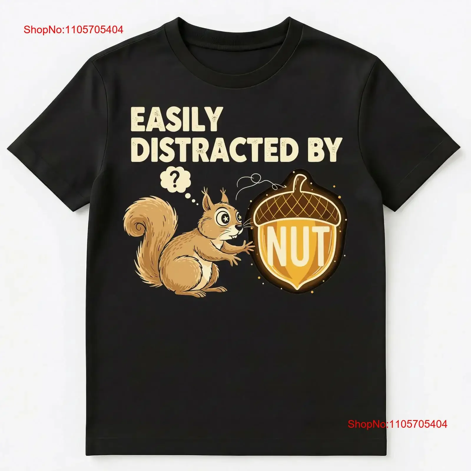 Squirrel Enthusiast Distraction Acorn Animals T Shirt long or short sleeves vintage Washed Unisex streetwear Stylish Soft