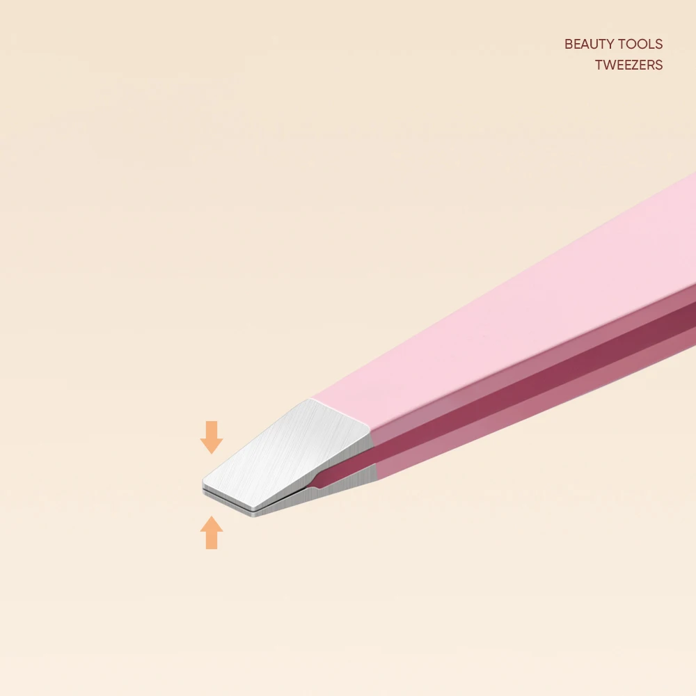 1pc ステンレス鋼眉毛ピンセット顔脱毛ピンセットカラフルなメイクまつげピンセット眉毛クリップメイクアップツール