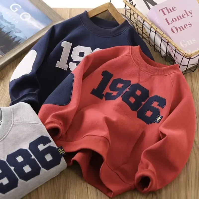Children's Clothing Casual Boys hoodies Sweatshirts for Kids Clothes 4-14Y Autumn Fashion Long Sleeve Cotton Top Outerwear