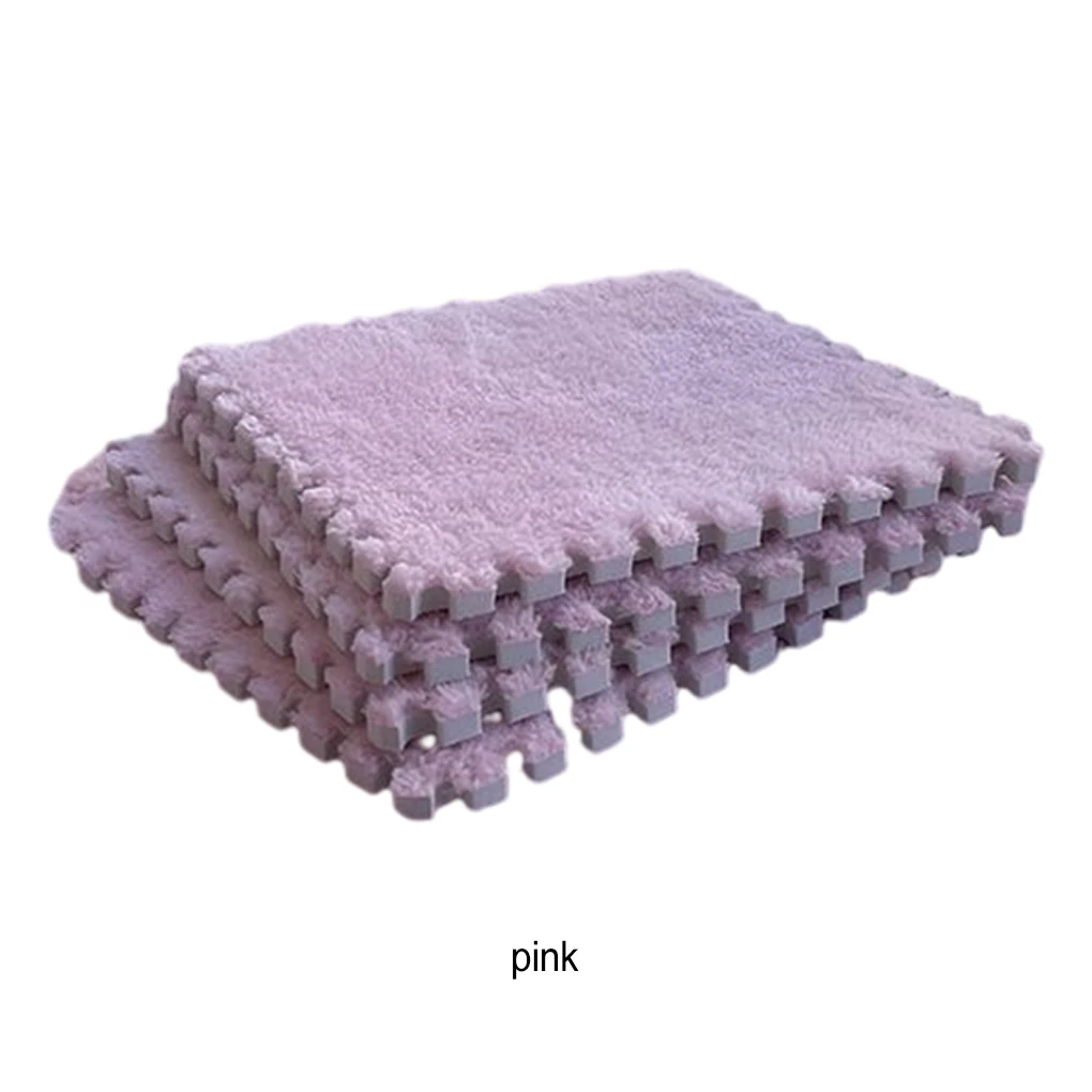 10x Easy To DIY Soft And Comfortable Carpet Mat Interlocking Plush Foam Wide Application