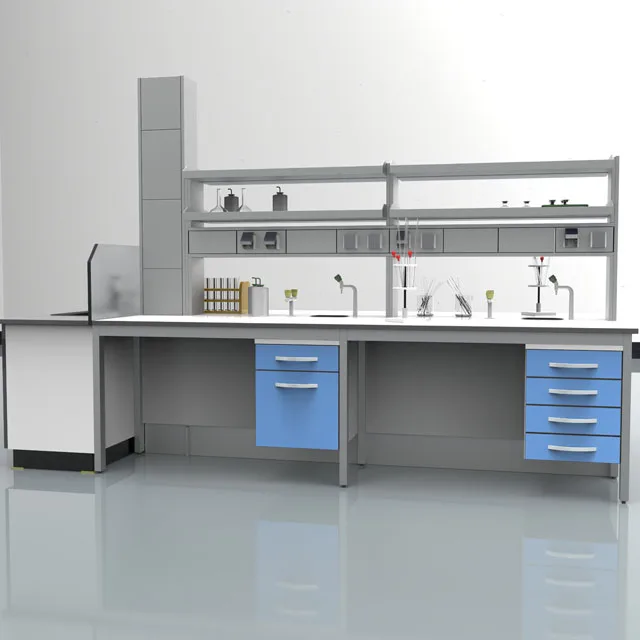 High Quality Hot Sell Chemistry Laboratory Equipment Island Work Table, Esd Lab Bench In Laboratory Furniture/