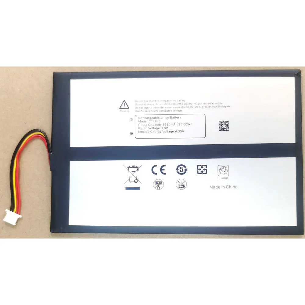 3092E0 High Capacity Replacement Battery for Blackview Tab 12 6580mAh 3.8V