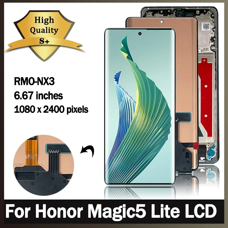 New For Honor Magic5 Lite RMO-NX3 LCD Replacement for HUAWEI Honor Magic 5 Lite LCD Touch Screen Digitizer Assembly