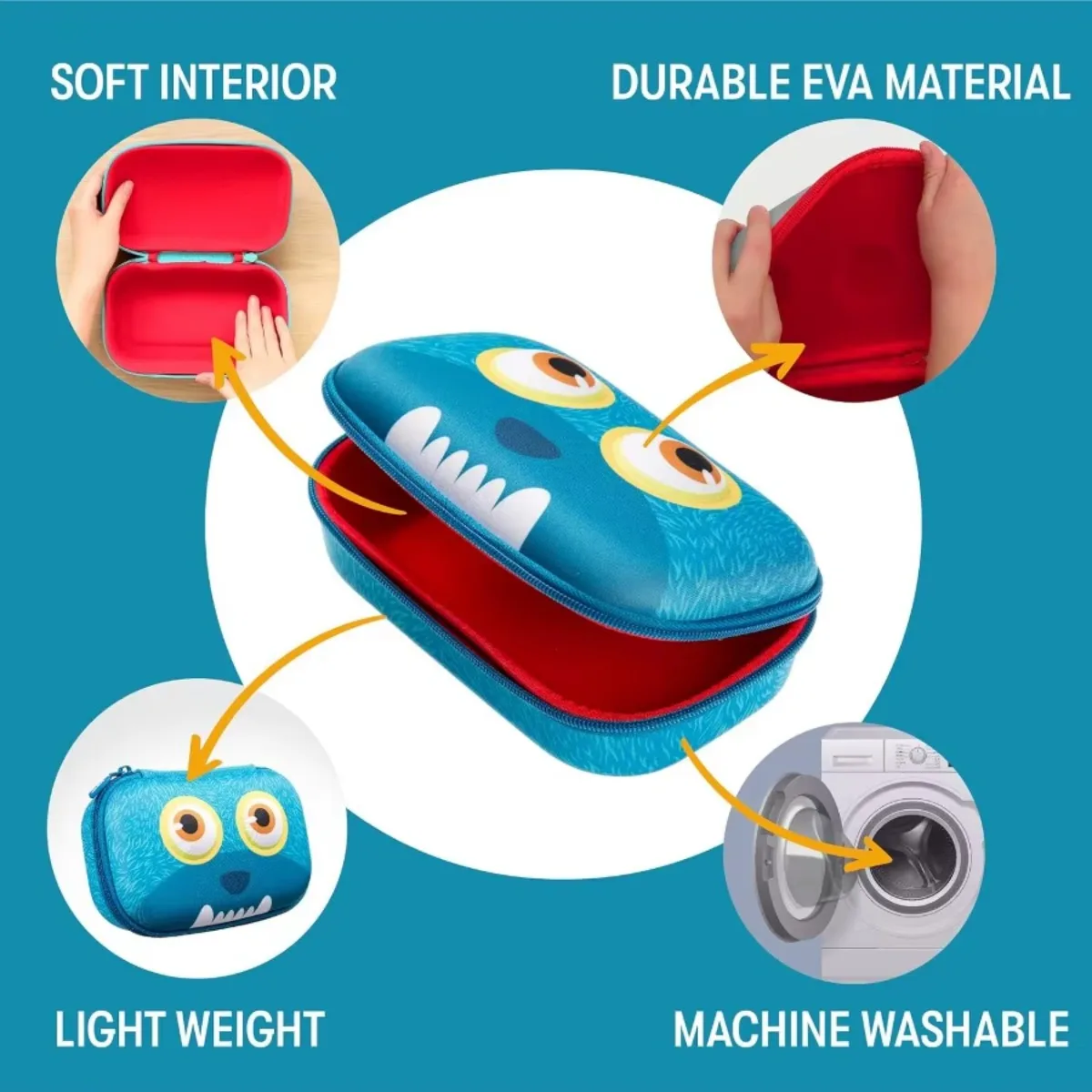 어린이용 필통 |   학교용 필통 |   연필꽂이 가방 |   대용량 필통 (블루)