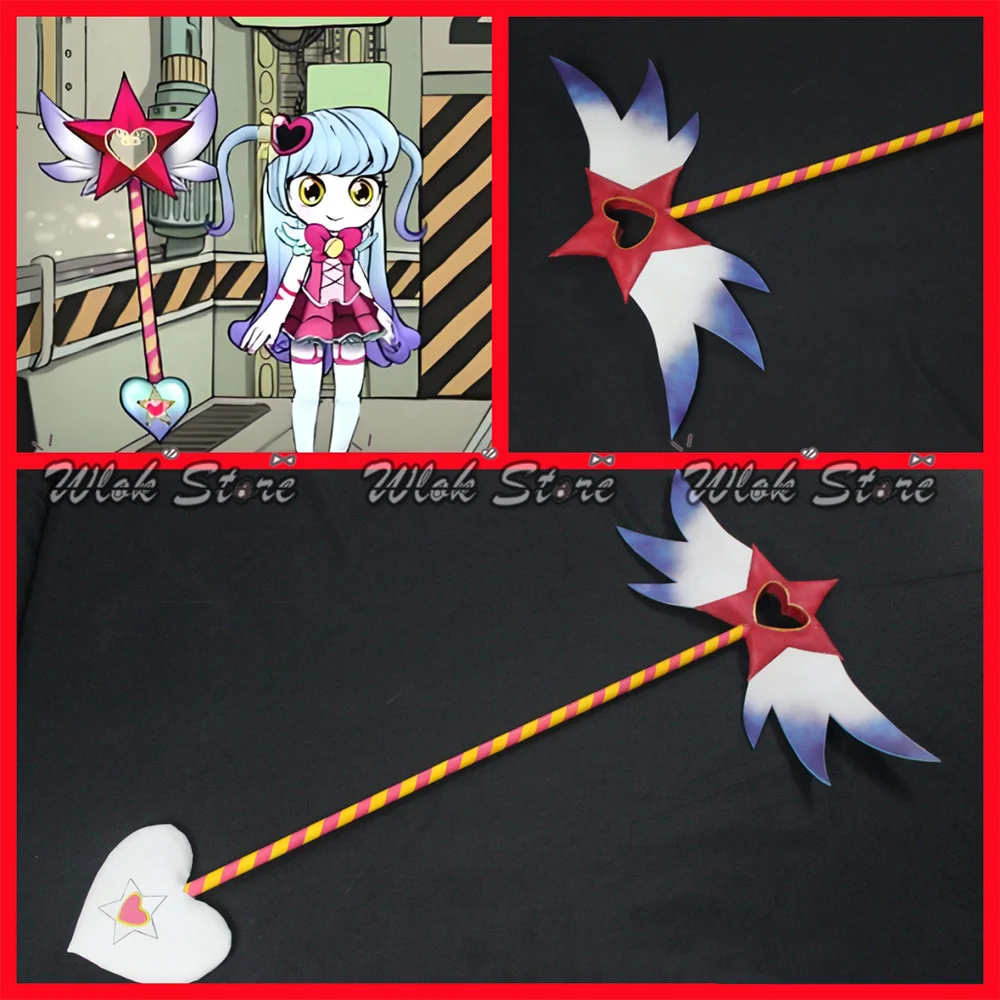 

Game Library Of Ruina Lobotomy Corporation The Queen of Hatred Cosplay Props Magic Wand Wings Heart Stick For Halloween Party