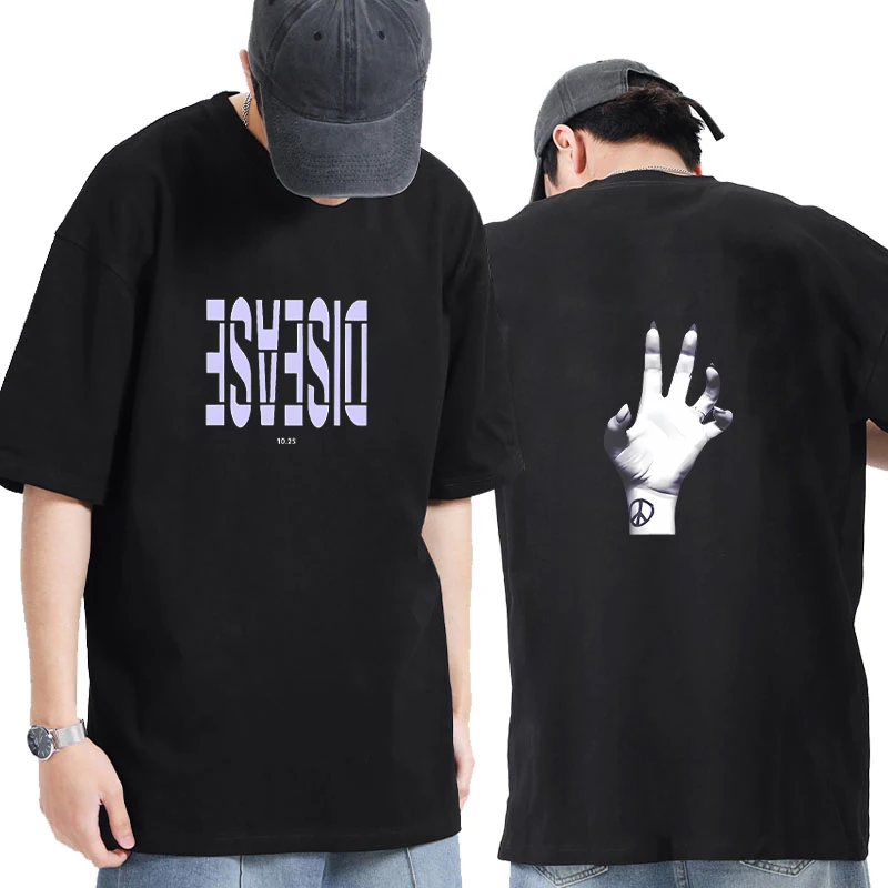 

2025 New Disease Lady Gaga Album printed short sleeve T-shirts Men Women High Quality Double Sided Graphics T shirt Cotton Tops