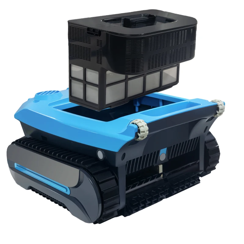 Intelligent Wall Climbing Pool Cleaner Easy Use All In One Automatic Swimming Pool Robotic Vacuum Cleaner