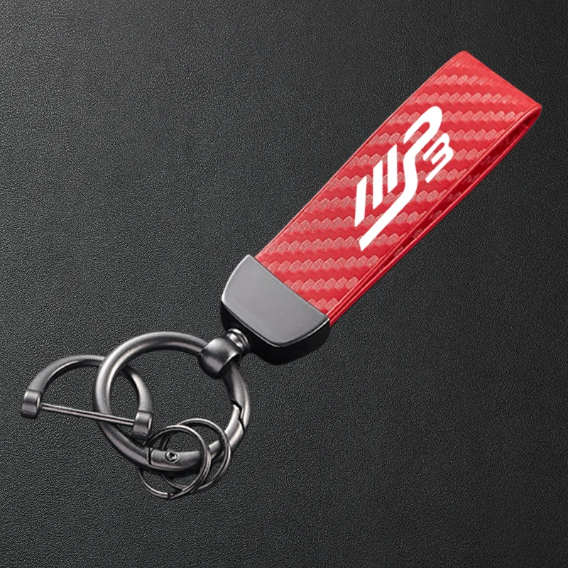 High-Grade Motorcycle Carbon Fiber Patterned Keychain Metal Keyring For Piaggio MP3300 MP3500 MP3 250 300 500 HPE Sport Scooter