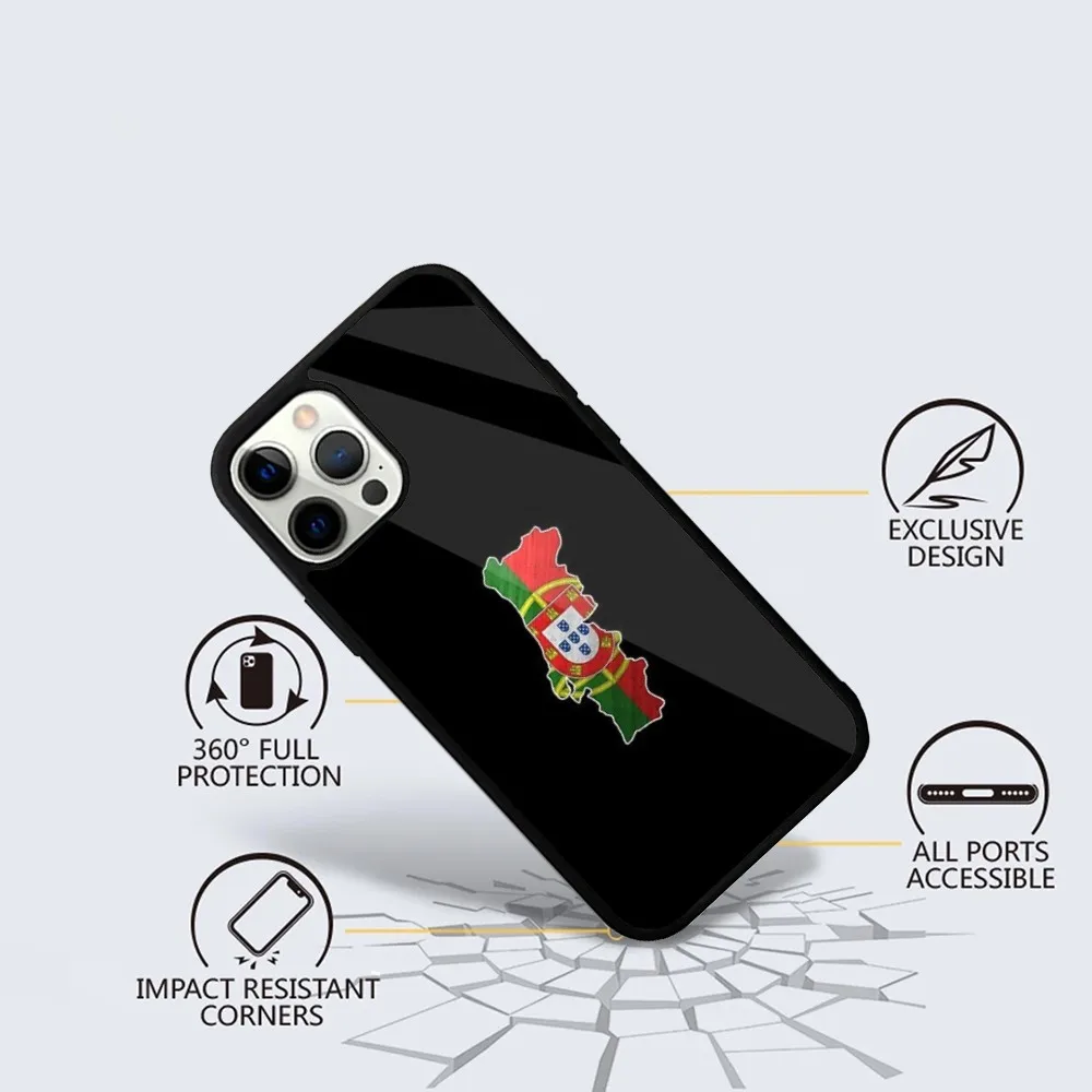 Portugal Flag Portuguese Country Phone Case For iPhone 16,15,14,13,12,11,Plus,Pro,Max Mini Magsafe Magnetic Wireless Charging