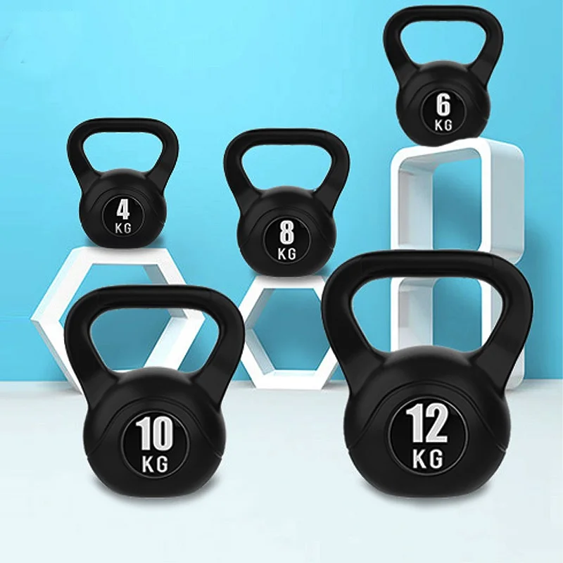 Kettlebell para Academia em Casa, Halteres, Yoga, Fitness, Exercício para Glúteos, para Homens e Mulheres, 2kg a 20kg, Equipamento de Treino