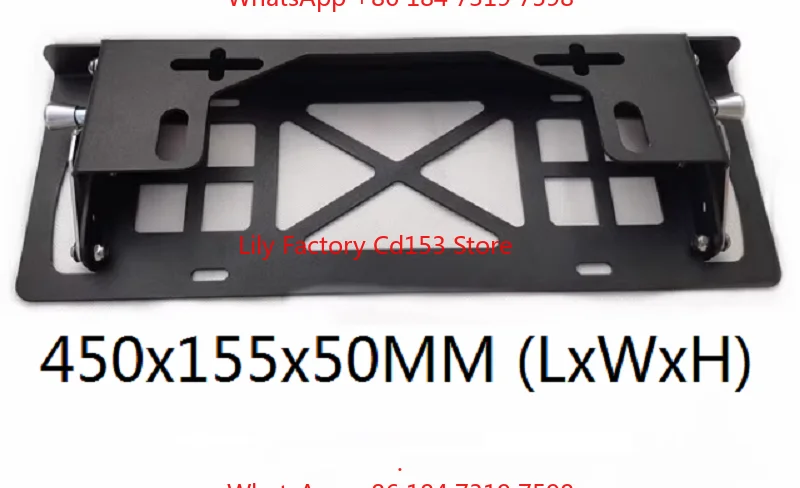 Winch translation license plate frame vehicle license plate frame front and rear bumper guide port off-road bumper trailer hook