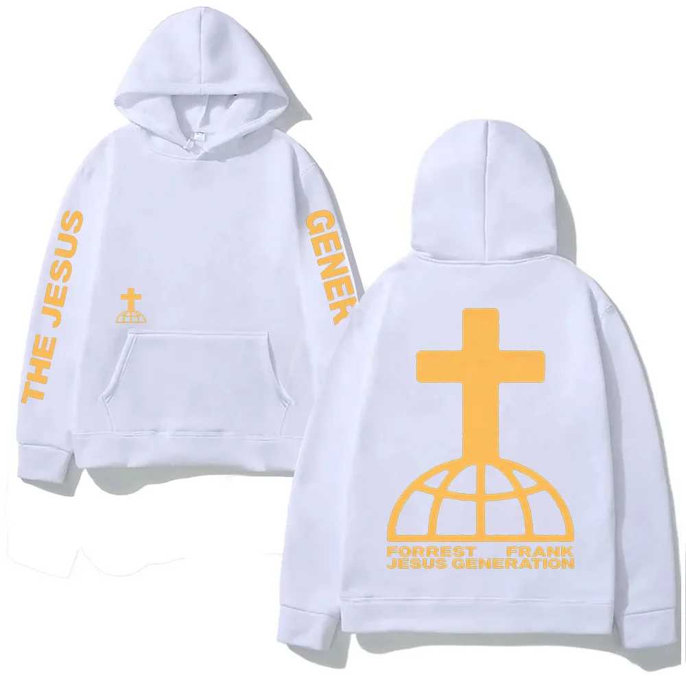Forrest Frank 2026 World Tour THE JESUS GENERATION Pattern Printing Tops Man Unisex Autumn Winter with Hooded Comfortable Hoody