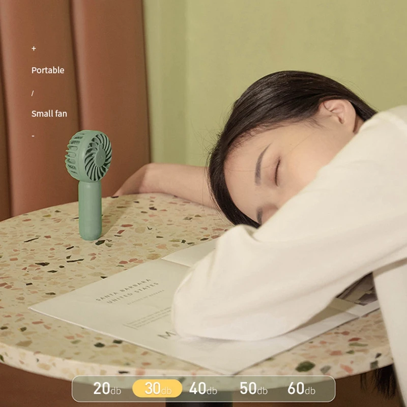 مروحة صغيرة متعددة الوظائف محمولة باليد ، شحن كهربائي ، محمول ، خارجي ، ندفة الثلج ، مكتب ، منزل