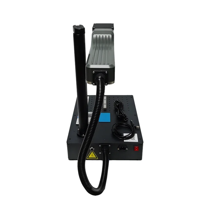 100W Laser Marking Machine 50W Optical Fiber Laser Engraver with Rotary Axis for Jewelry Metal Steel Work 30W 20W 150mm Lens
