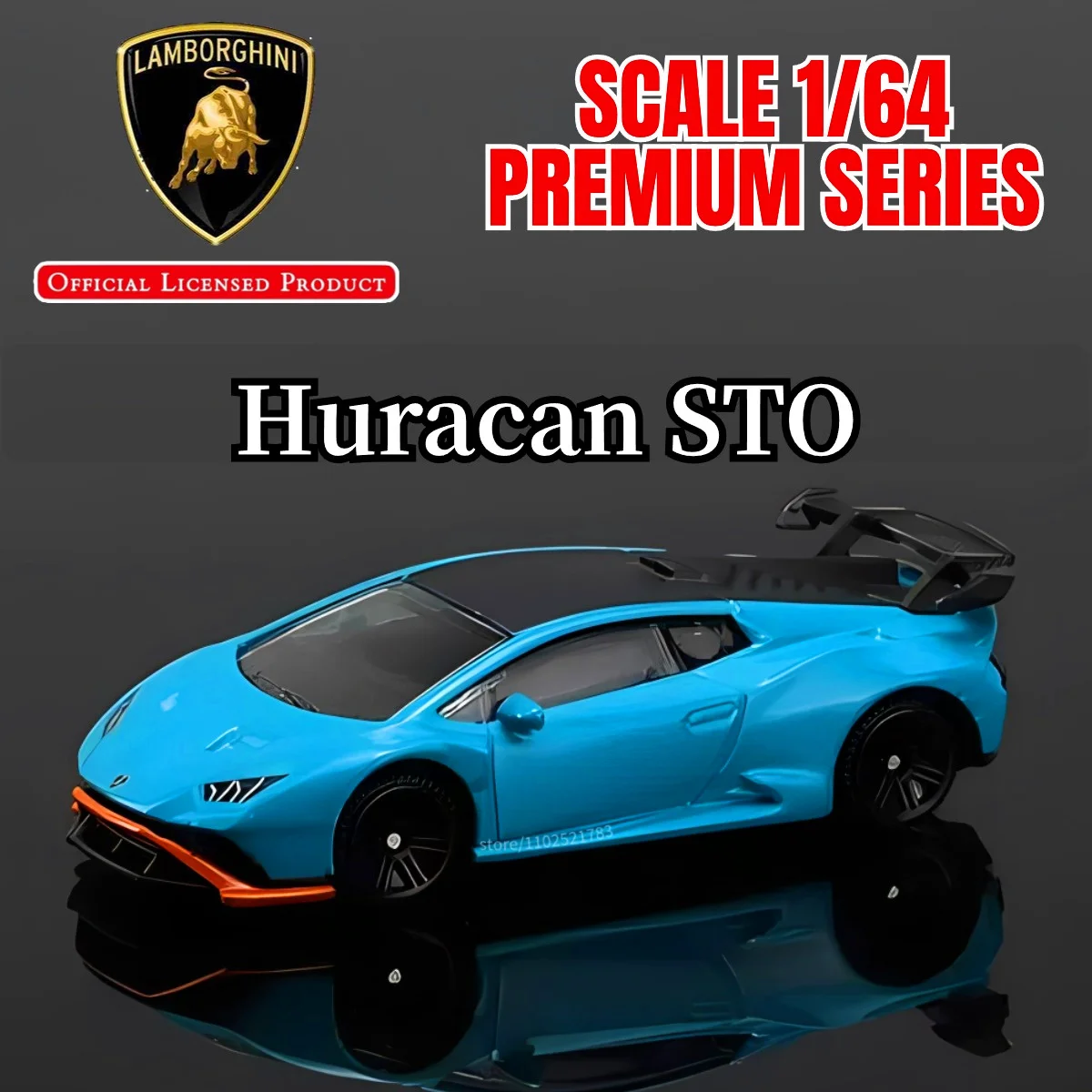 1:64 Lamborghini Huracan STO Car Model Scale Toyota Audi Replica Diecast Miniature Art Mini Vehicle Boutique Gift Kid Boy Toy