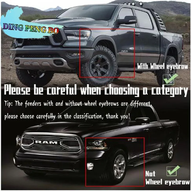 ABS 4PCS Car Mud Flaps Splash Guards Front Rear Mudguard Auto Accessories For Dodge RAM 1500 2500 3500 Pickup 2019-2023