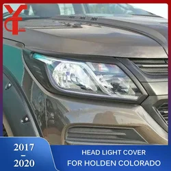 chrome black Head Lights Cover For Holden Chevy Colorado Trailblazer 2017 2018 2019 2020 Lamp Hood headlight Accessories