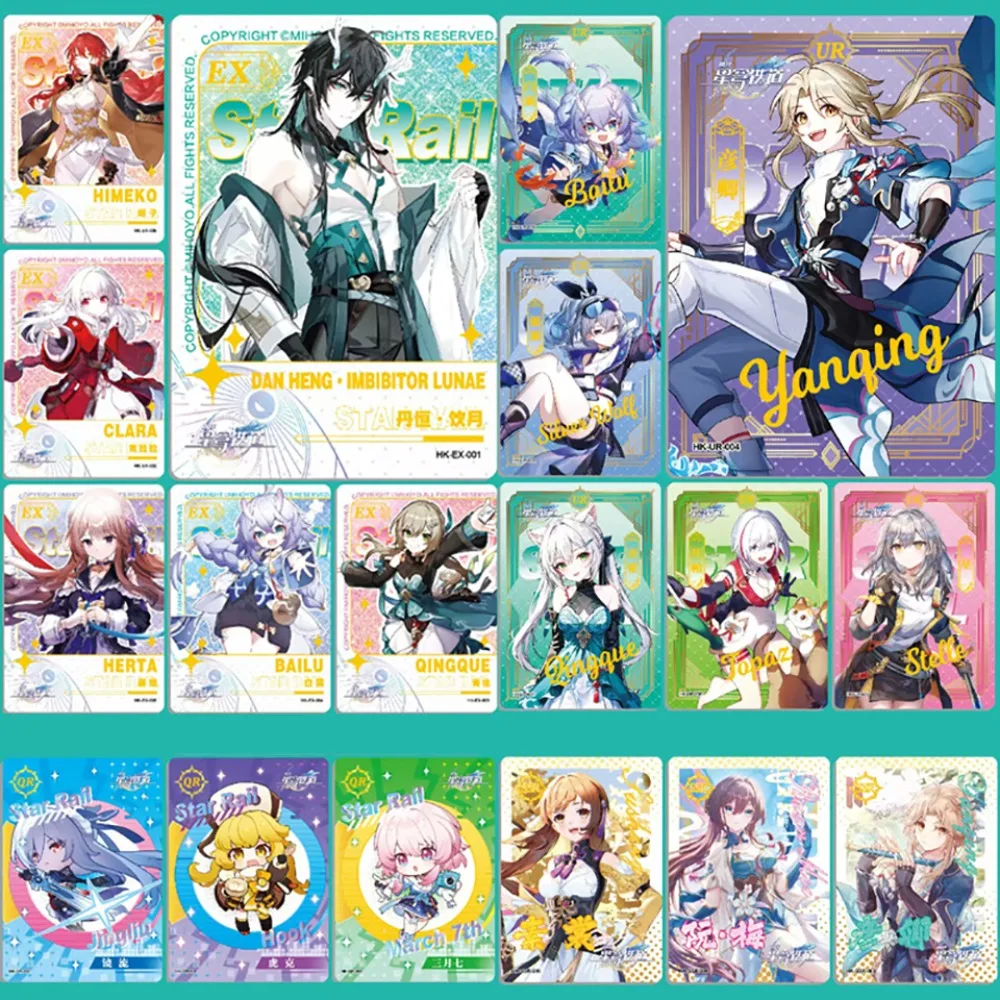 Honkai Star Rail Collection Cards Popular Classic World Exploration Adventure Battle Game Character Limited Cards Desktop Toys