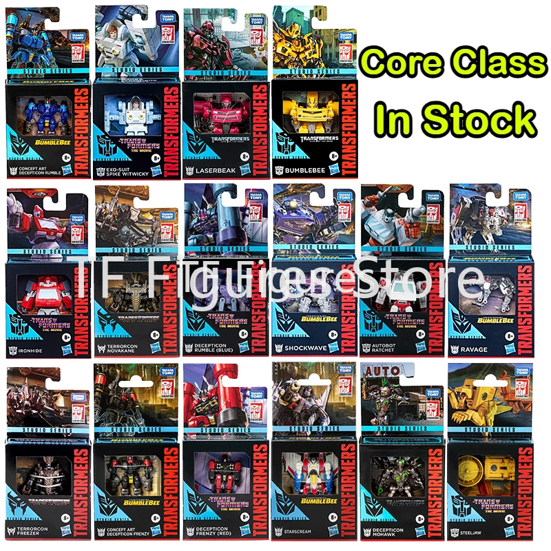 Core Class Transforming Toys Studio Series Shockwave Laserbeak Freezer Ironhide Rumble Bumblebee Wheelie Noah Action Figure Toy