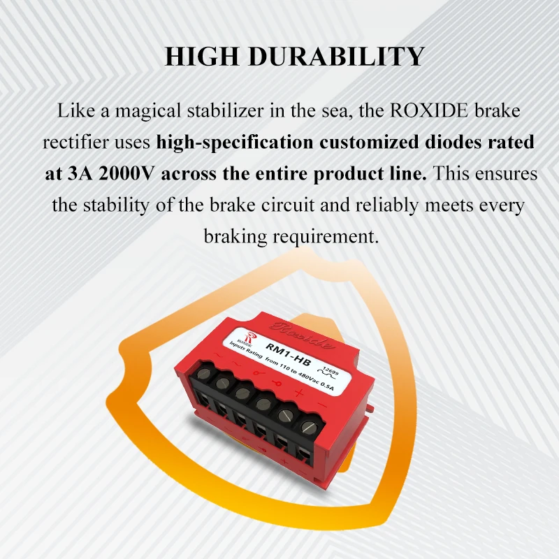 Motor Brake Rectifier RM1-HB, RM2-HB Brake Rectifier Module, RM2 PLUS-HB