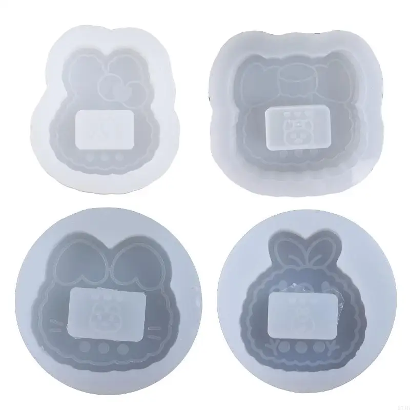 

37JB for Cat Bear Rabbit Chicken Silicone Epoxy Resin Mold DIY Pendant for Bag Decor