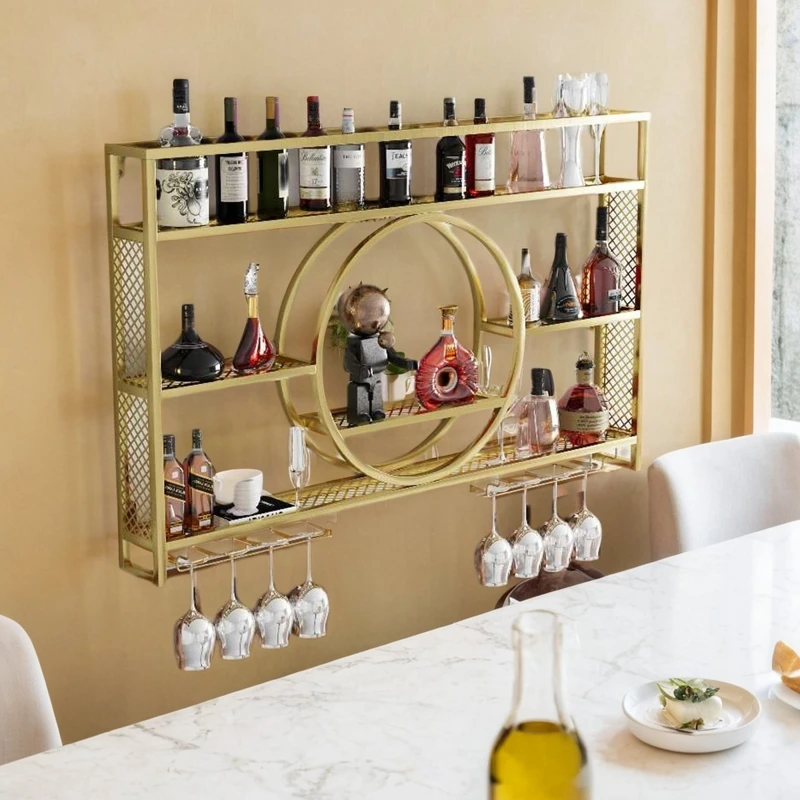 

Display Shelf Bar Cabinet Wine Rack Storage Shop Standing Wall Bar Cabinet Wine Rack Salon Drinks Schrank Drinks Furnitures