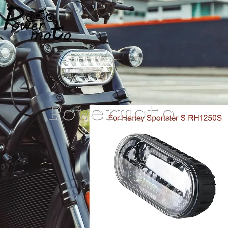 Motorcycle New LED Headlamp High Low Beam DRL Amber Turn Signal For Harley Sportster S RH1250S 2021-2026 12V E-Mark Approved