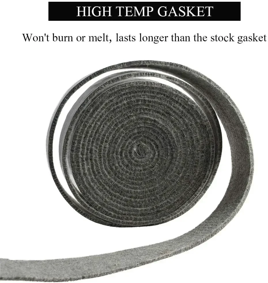 High Temp Grill Gasket Replacement Fit Kamado BBQ Smoker Gasket Accessories Flame retardant sealing tape