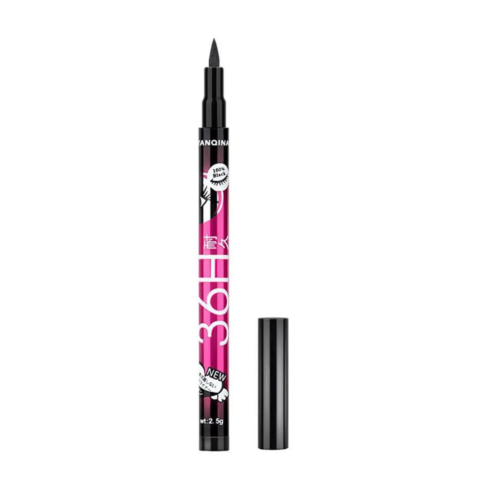 Wodoodporny eyeliner w płynie z wysuwanym mechanizmem, kolorowy eyeliner, długotrwały pisak, długi ołówek, szybkoschnący, odporny na rozmazywanie, gładki eyeliner Cre X7A1