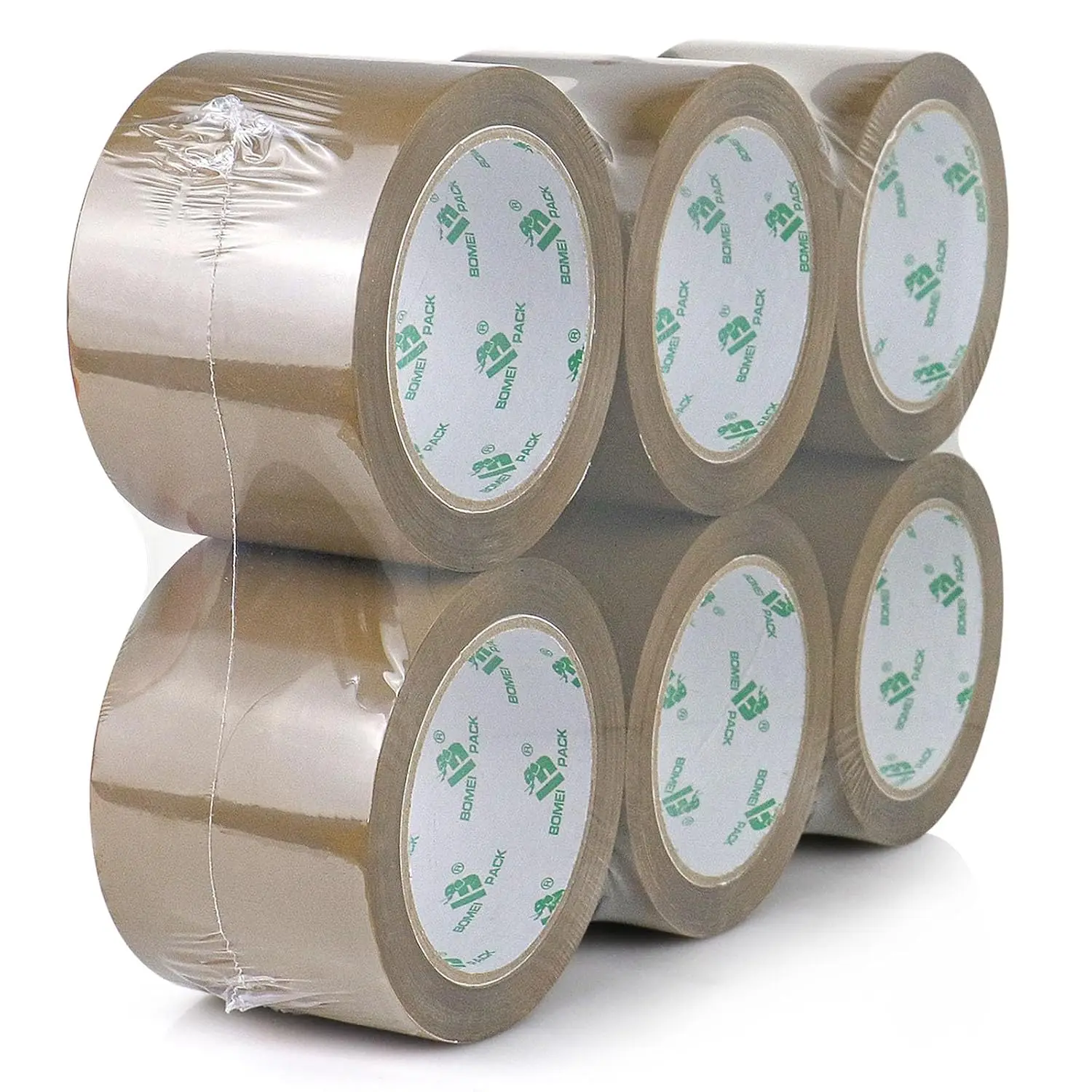 

3 inch Brown Packing Tape, 6 Refills Rolls Wide Packaging Tape for Moving, Shipping and Storage, 2.4 Mil x 60 Yards