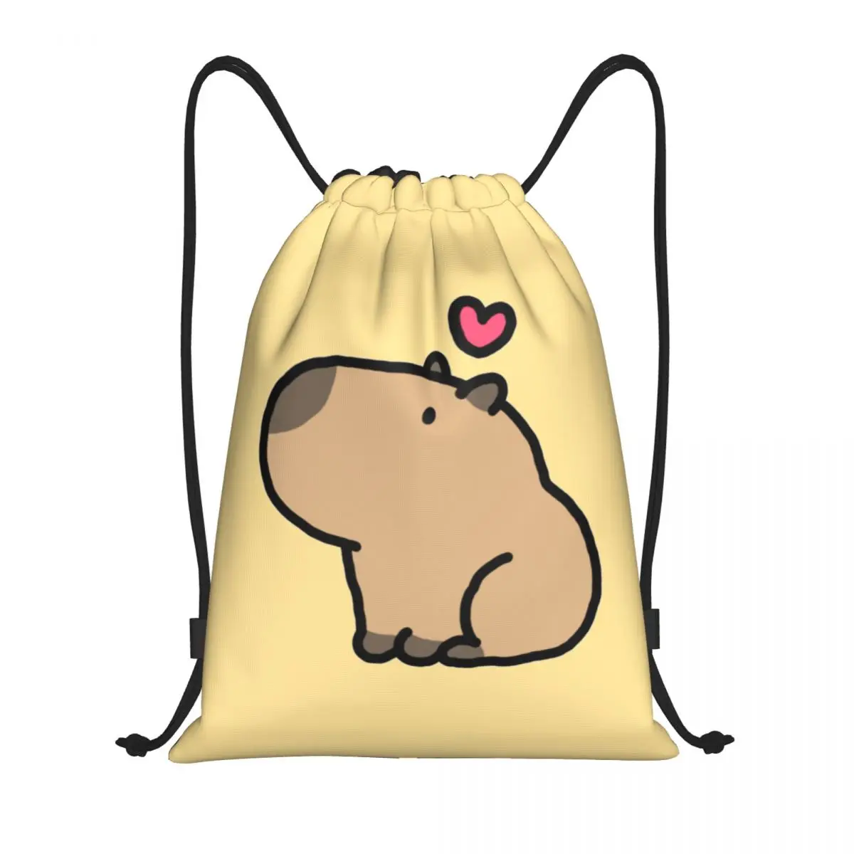 Capybara Kordel zug Rucksack Fitness studio Sport Sackpack Cartoon Tier String Taschen zum Trainieren