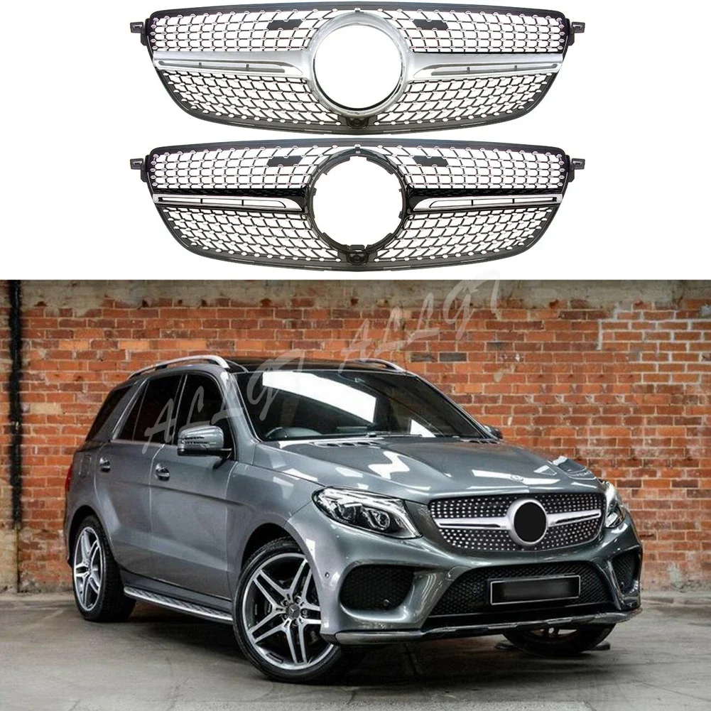 Front Radiator Center Grille Sports Grilles for Mercedes Benz GLE SUV W166 2015 2016 2017 2018 2019 2020