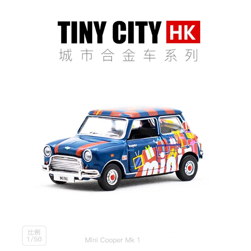 

Tiny Diecast 1:50 Scale Alloy Mini Mk 1 Classic Car Model Finished Product Simulation Toy Collection Gift Static Model