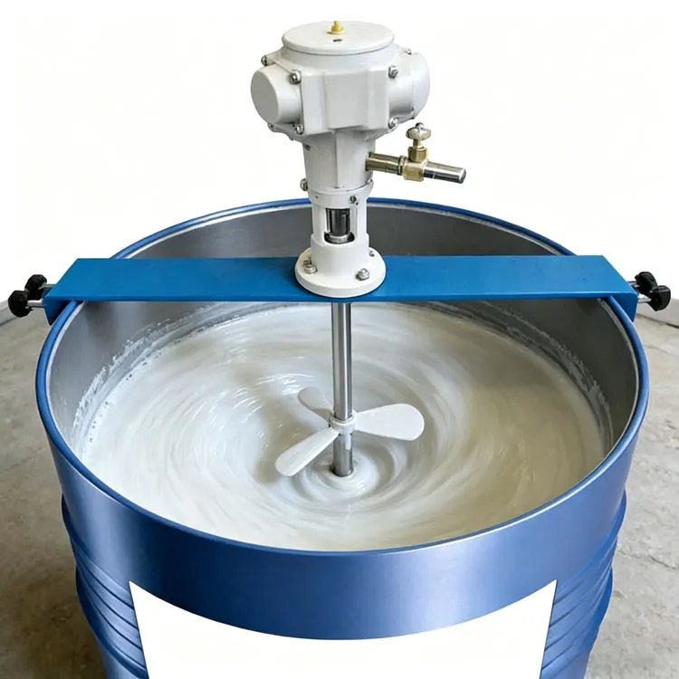 High Quality Stainless Steel Industrial Explosion Proof Alcohol Pneumatic Mixer Air Agitator for Solvent Paint Chemical Mixing