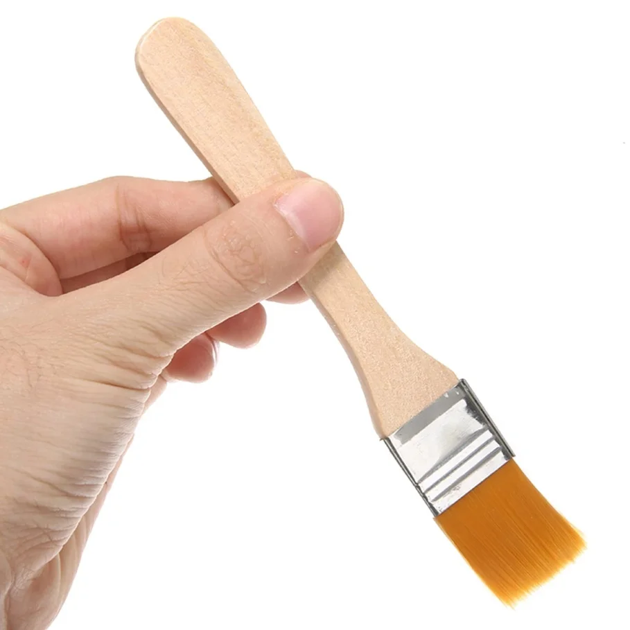 Imagem -04 - Oil Paint Brush Memory Nylon Paint Brushes Conjunto For Acrylic Oil Drawing Watercolor Wooden Painting Brush Tools Art Supplies 10 Pcs