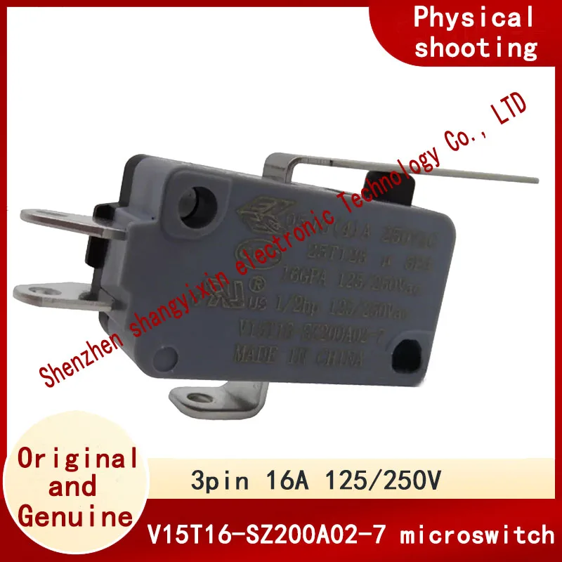 

Микропереключатель V15T16-SZ200A02-7 3-контактный концевой выключатель с прямой ручкой 16А 125/250В