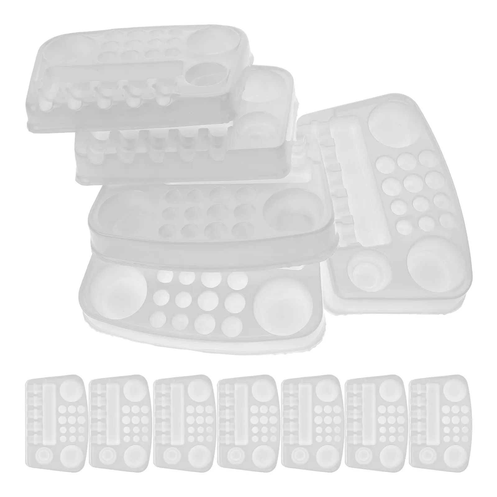 

12Pcs Thickened Ink Palette for Tattoo Disposable Small Pigment Trays Ideal for Eyelash Extension and Compact