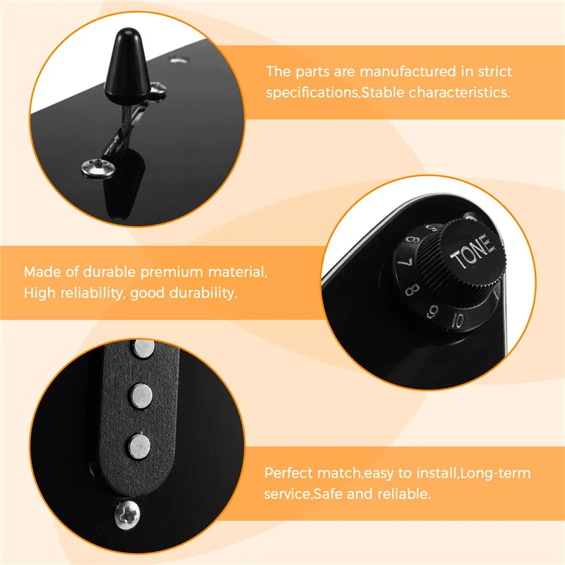 

ABVL-одинарная катушка SSS, накладка для электрогитары, предварительно смонтированная пластина для царапин, 11 отверстий, 3 слоя для гитары ST SQ